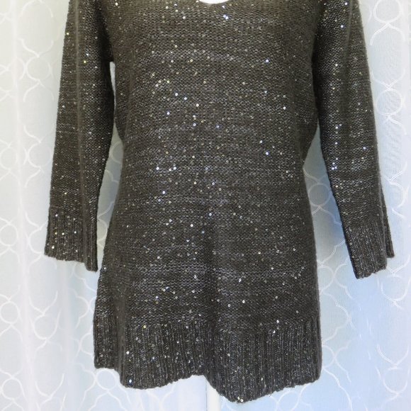 Dark Gray Sequined  Sweater .......225 - Picture 3 of 7